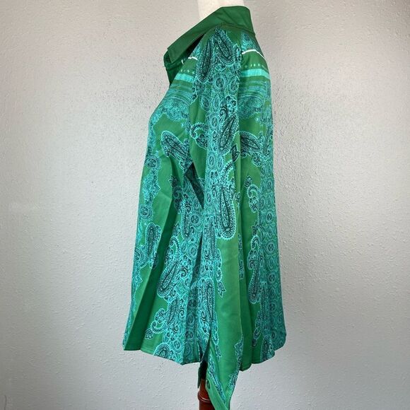 NWOT MISSLOOK Green Button Down Shirt Size L - Picture 3 of 7